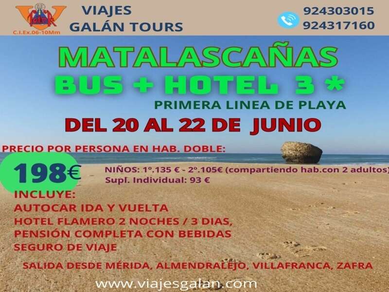 Ofertas Viaje - FIN DE SEMANA MATALASCAAS EN AUTOCAR DESDE EXTREMADURA 