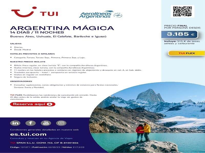 Ofertas Viaje - ARGENTINA MAGICA
