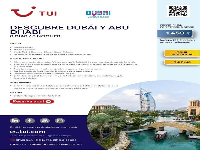 Ofertas Viaje - DESCUBRE DUBAI Y ABU DABI
