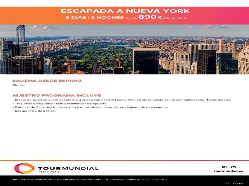 Ofertas Viaje - ESCAPADA A NUEVA YORK