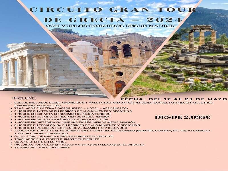 Ofertas Viaje - CIRCUITO GRAN TOUR DE GRECIA 2024