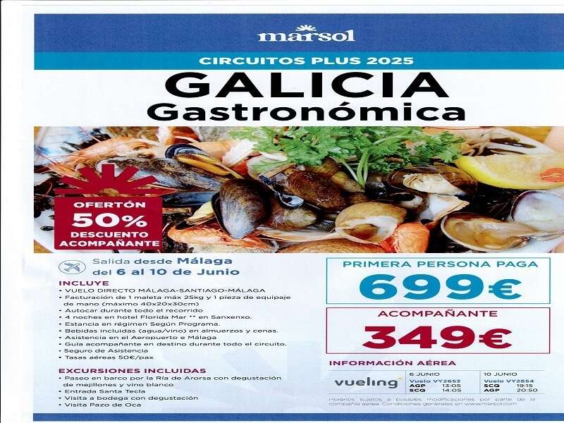 Ofertas Viaje - Galicia gastronomica 